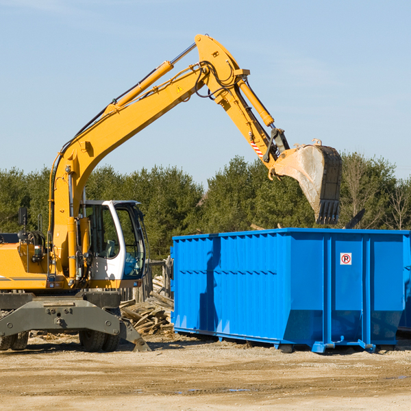 what are the rental fees for a residential dumpster in Chestnut Mountain Georgia